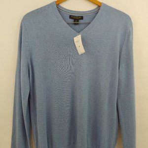 Banana Republic Luxury Blend Cornflower Blue V-neck Sweater
